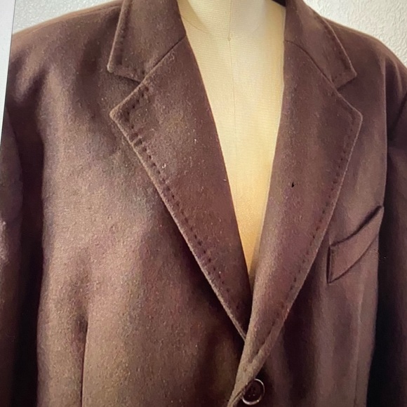 Valentino Roma Mens Brown Coat 56 - Picture 5 of 7